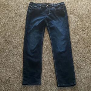 White house black market woman's blue jeans. Size 10R.‎ SLIN TO ANKLE.